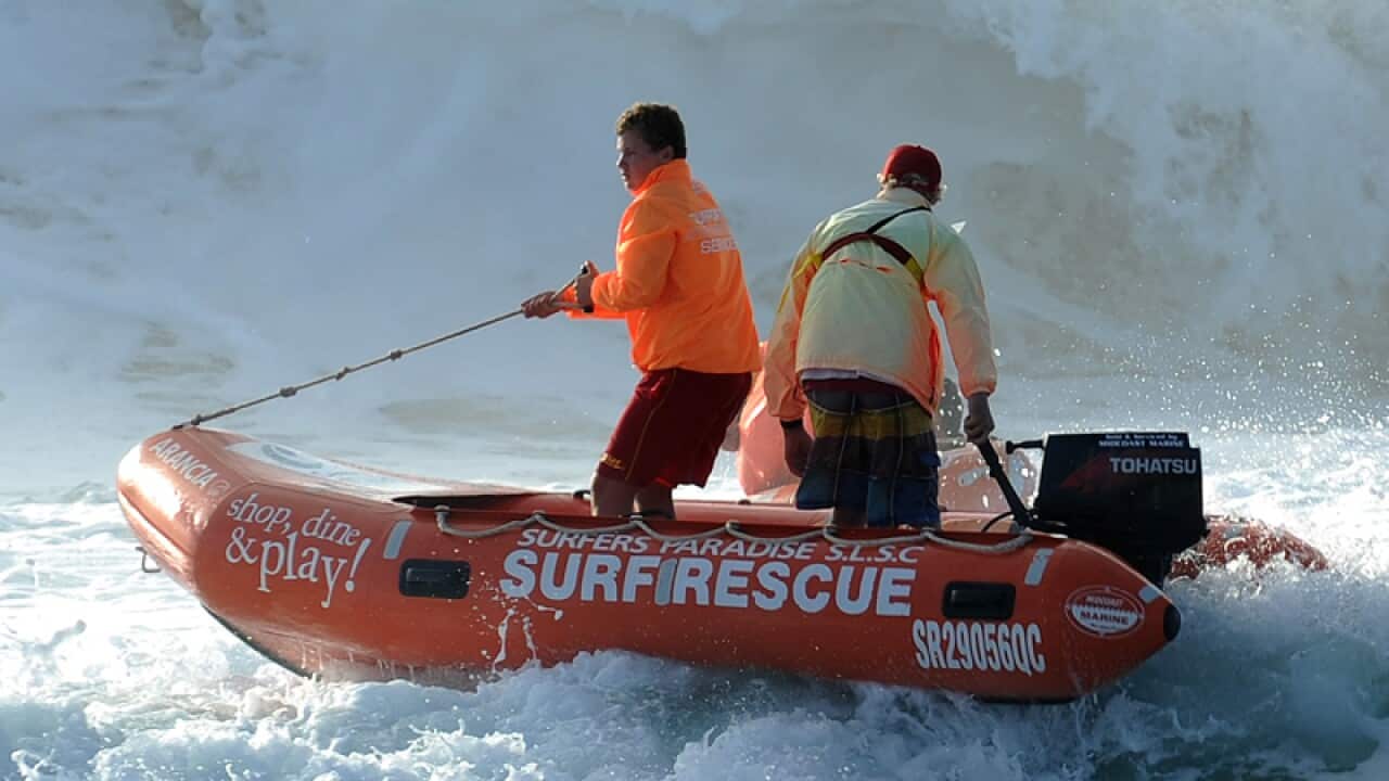 A rescue team searches for missing 14 year old Matt Barclay.