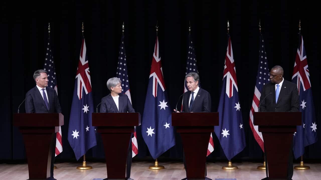 Lloyd Austin,Antony Blinken,Penny Wong,Richard Marles