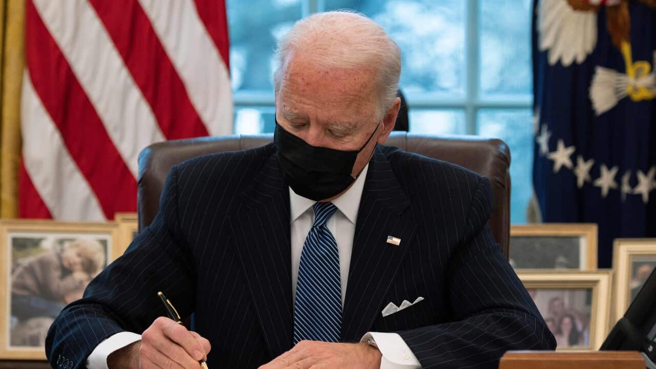 US President Joe Biden signs an Executive Order reversing Trump era ban on Transgender serving in the military.