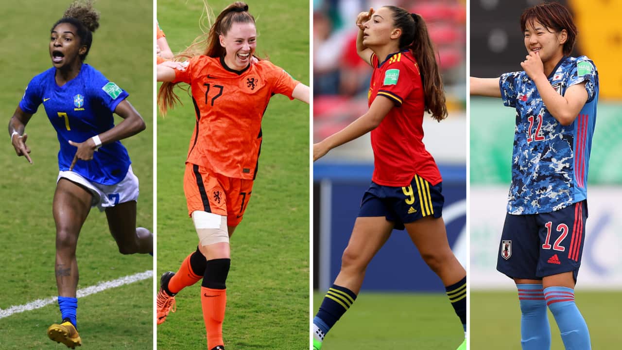 Luany of Brazil, Zera Hulswit of the Netherlands, Spain's Inma Gabarro and Japan's Haruna Tabata