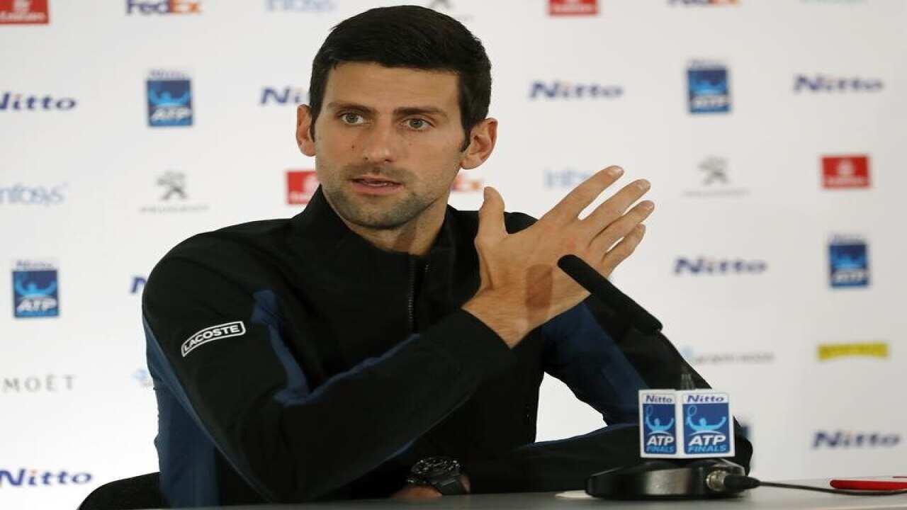 Novak Djokovic of Serbia.