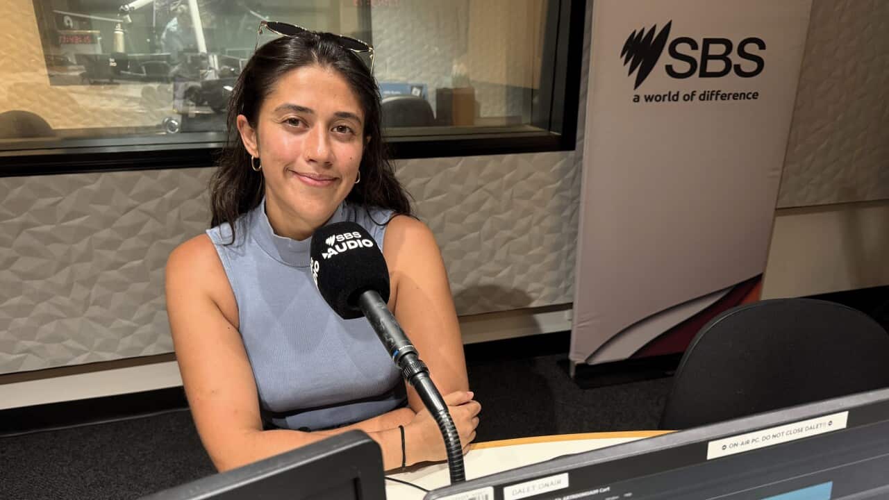 Azaly Bunally at the SBS studios in Sydney