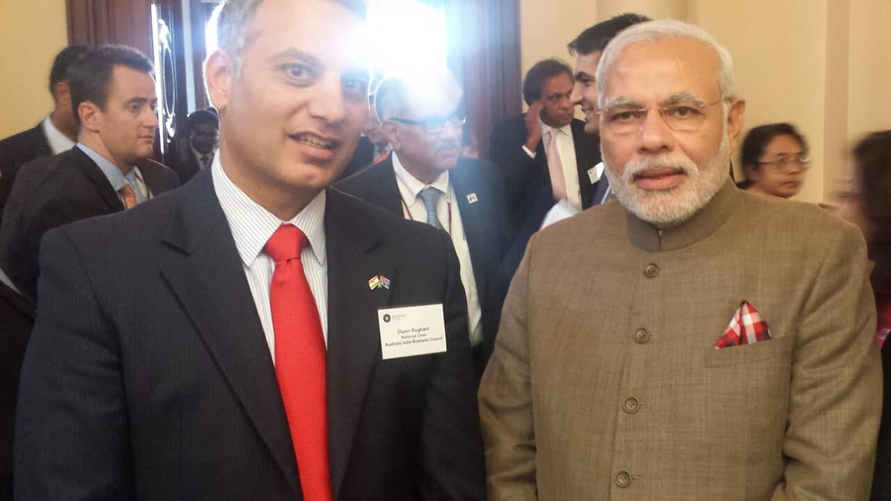 Newland Global Group CEO Dipen Rughani with Prime Minister Narendra Modi