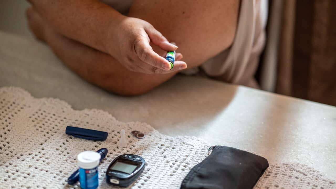 Taking an insulin shot at home