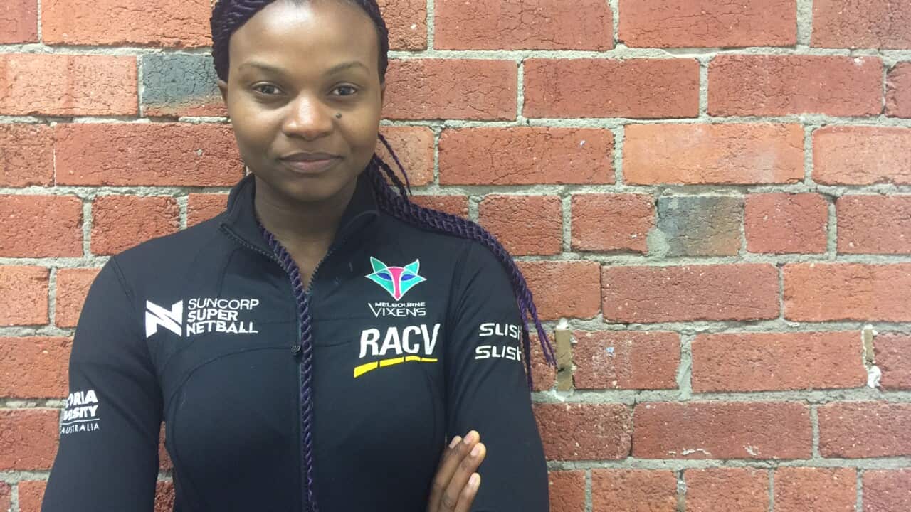 Mwai Kumwenda of the Melbourne Vixens