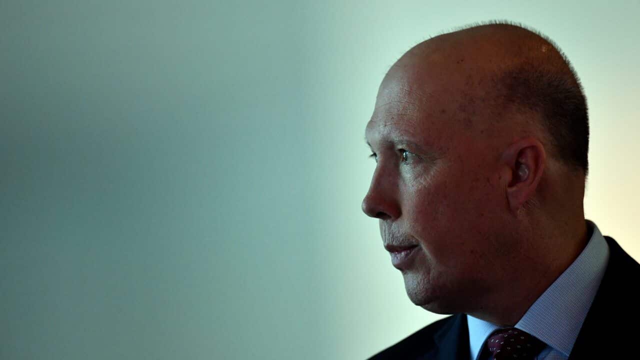 A file photo of Defence Minister Peter Dutton.