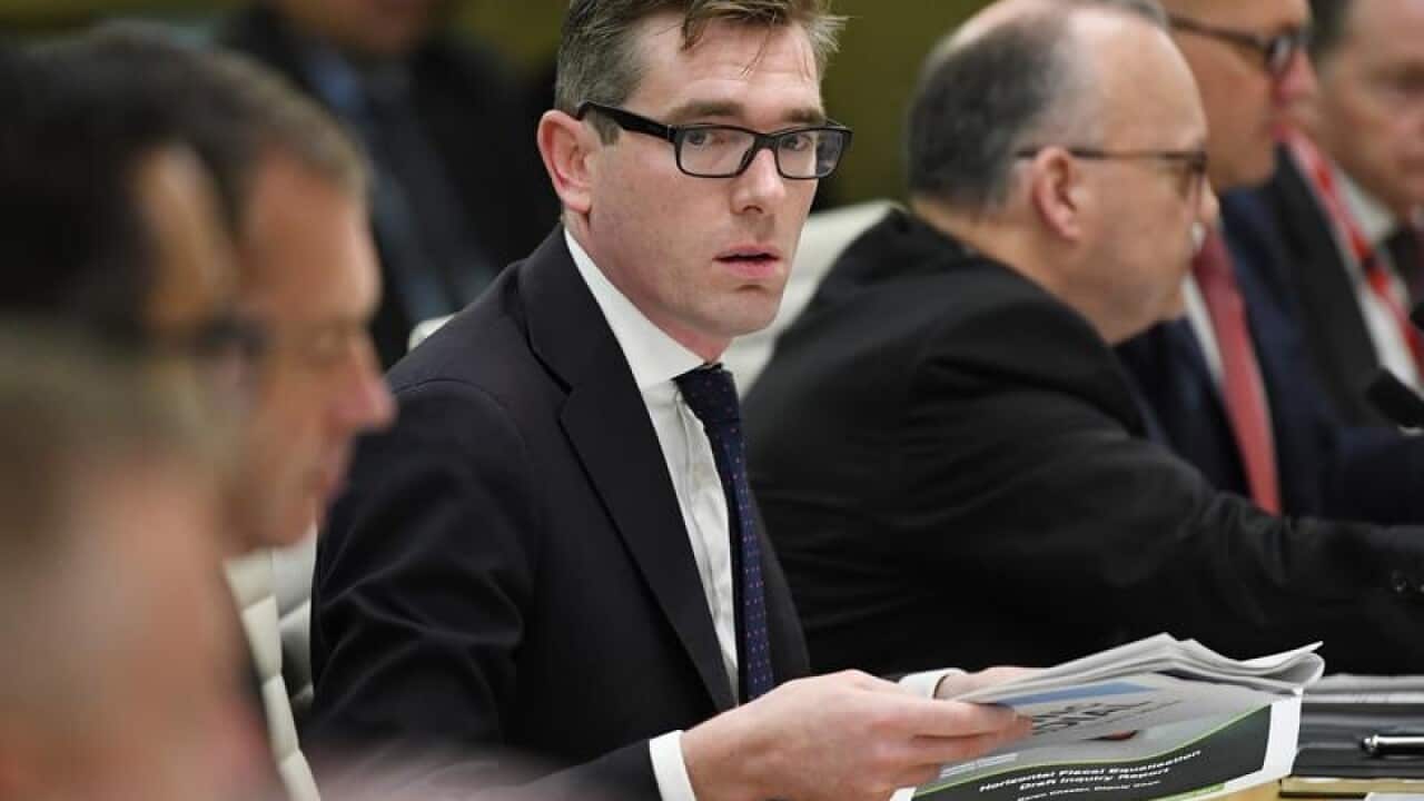 Dominic Perrottet during a meeting of state and territory treasurers.