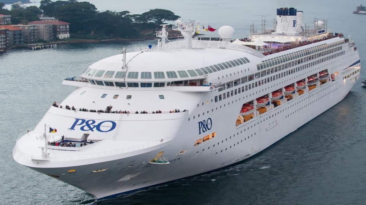 The Pacific Dawn, operated by P&O Cruises.