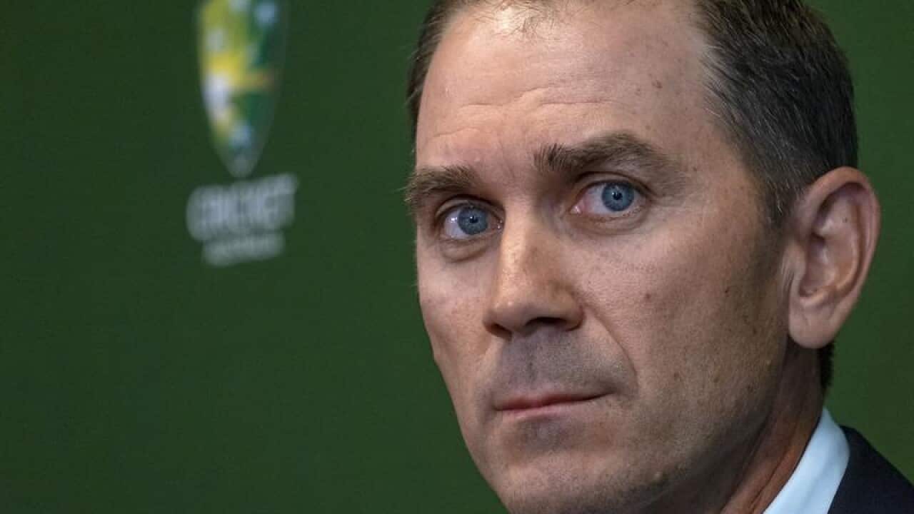File image of new Australian cricket coach Justin Langer.