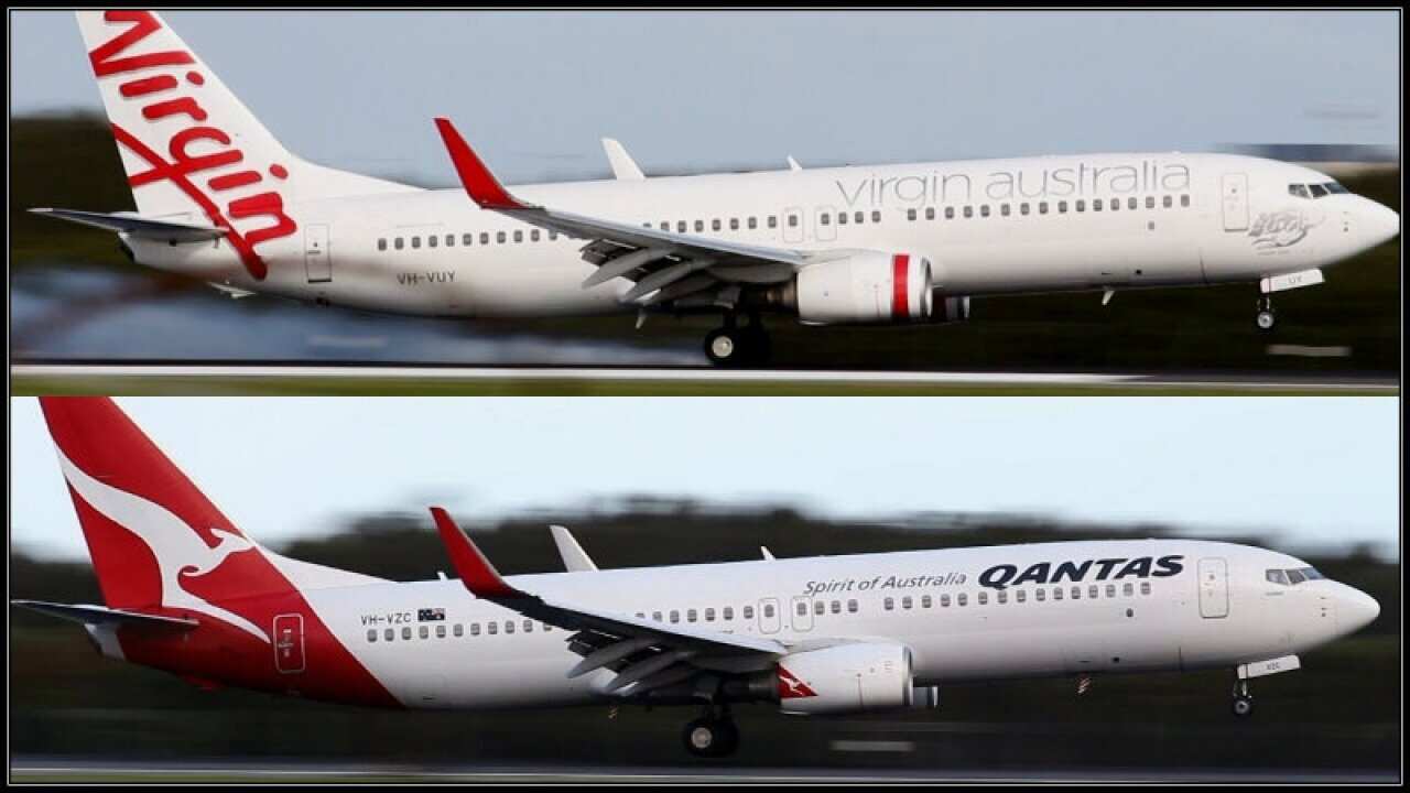 Boeing 737-800 Qantas and Virgin