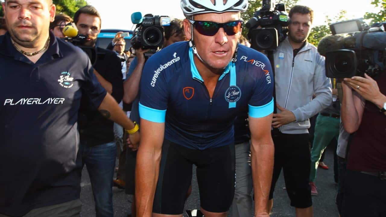 US cyclist Lance Armstrong