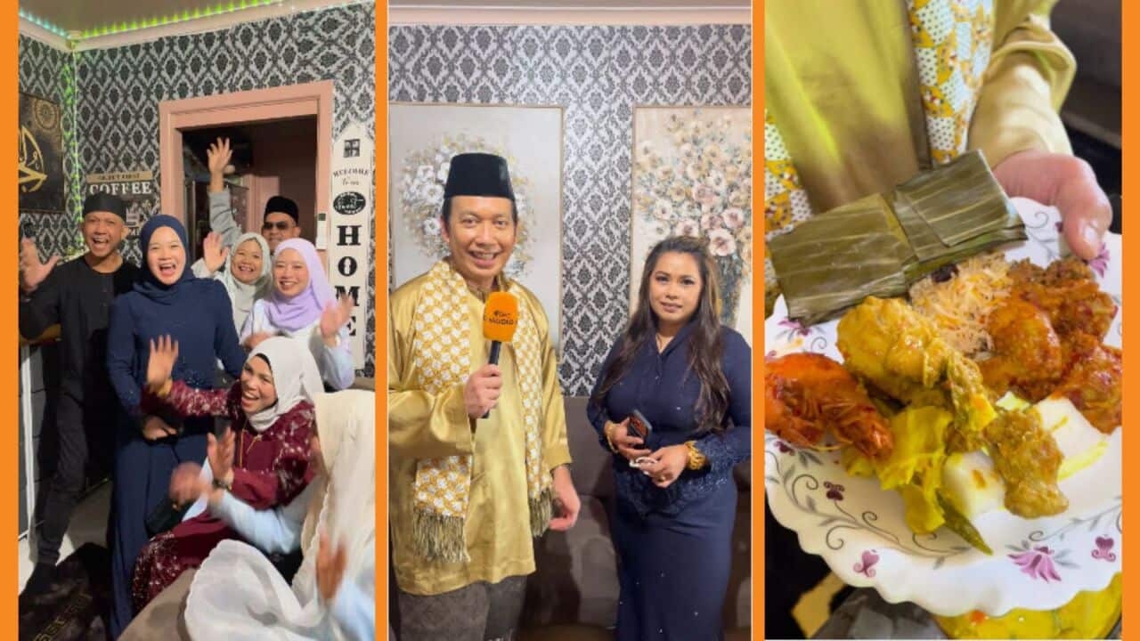 Warga Sarawak, Rosmiati Kamaruddin, mengadakan rumah terbuka sempena sambutan Eidul Fitri. Credit: SBS Bahasa Melayu