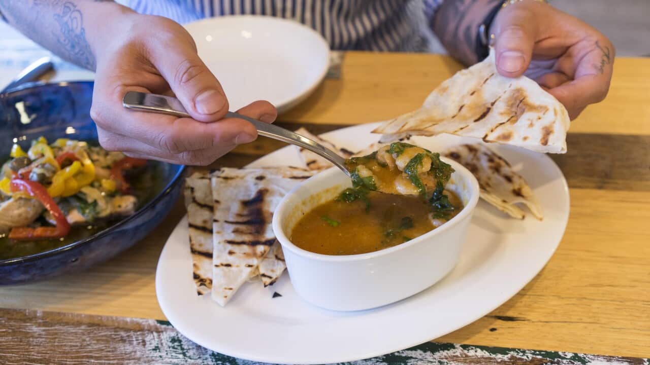 Mama Blu's Creole shrimp