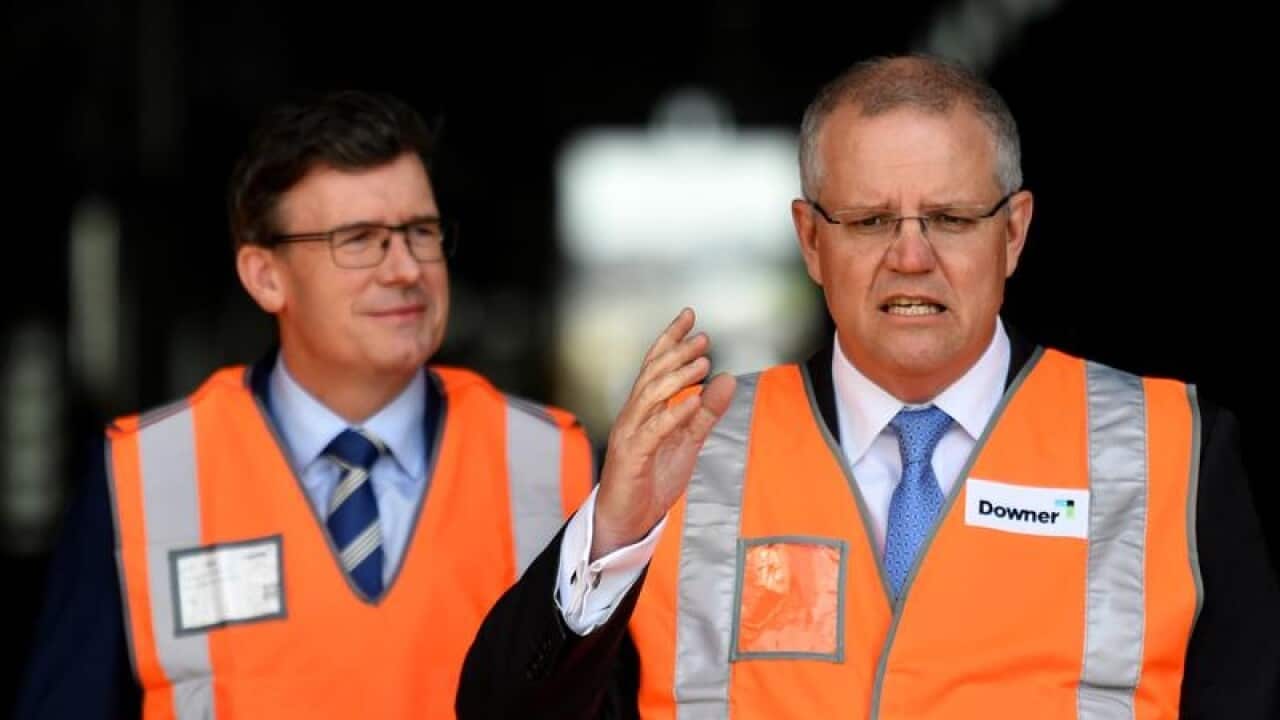 Minister for Cities Alan Tudge and Prime Minister Scott Morrison