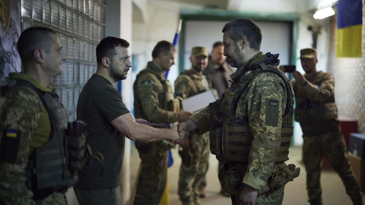 Two men shaking hands