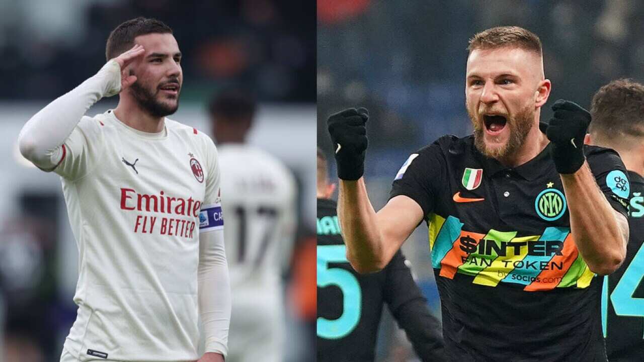 Theo Hernandez e Milan Skriniar, protagonisti nei successi del Milan a Venezia e dell'Inter contro la Lazio
