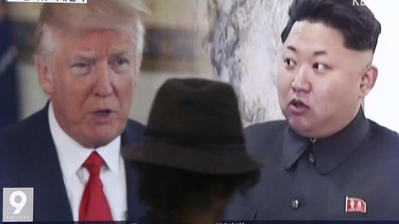 Donald Trump and Kim Jong-Un.