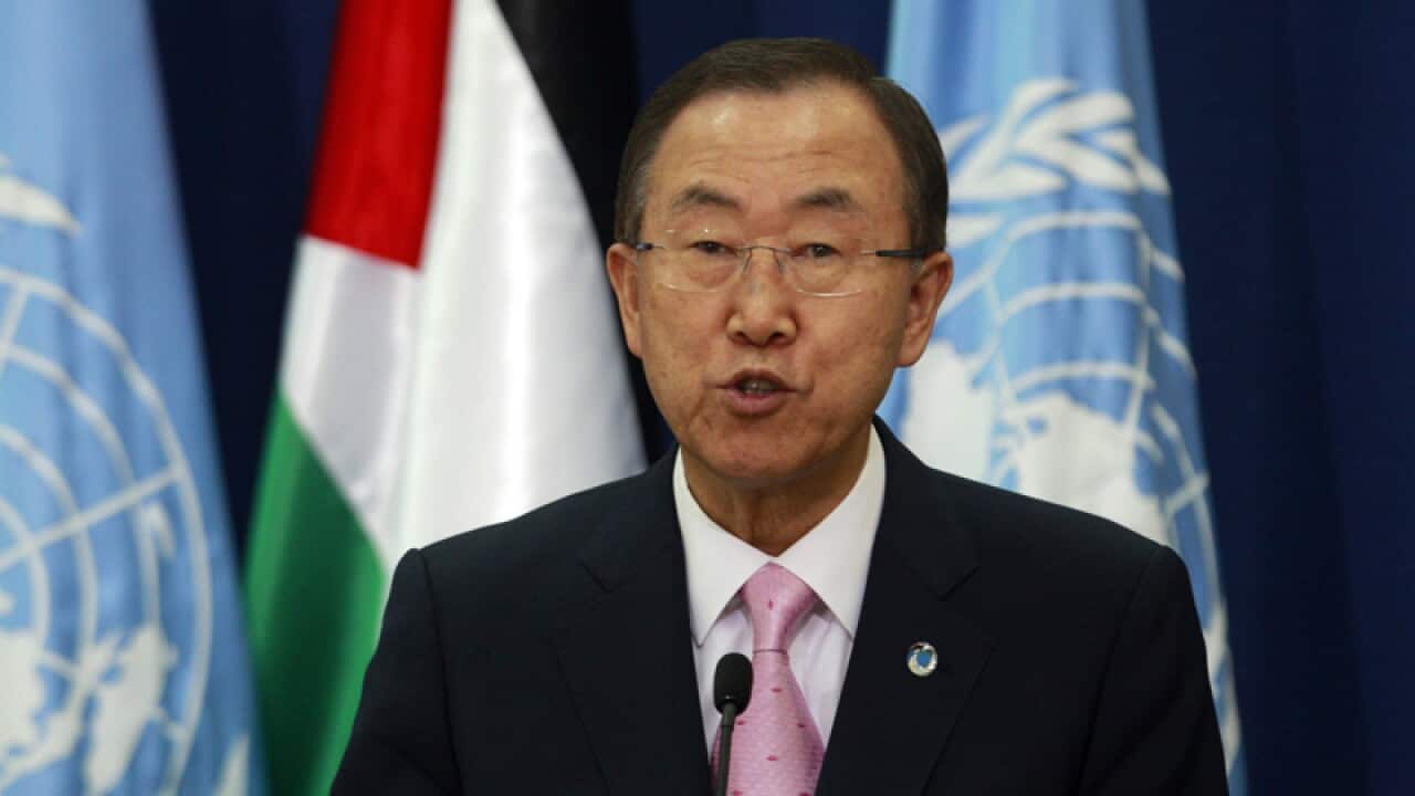 UN Secretary General Ban Ki-moon.