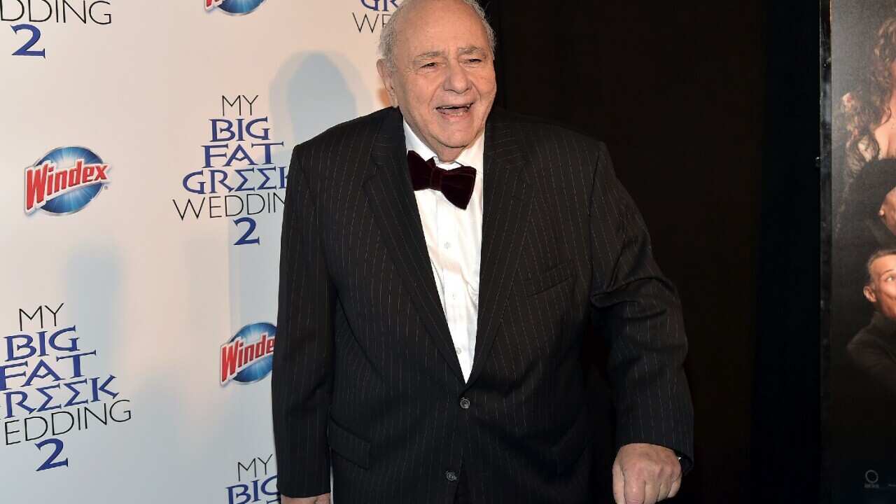 Michael Constantine attends the My Big Fat Greek Wedding 2 New York premiere on March 15, 2016.