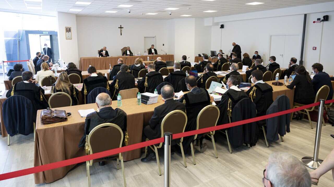 The first hearing of the trial of Cardinal Becciu at the Vatican