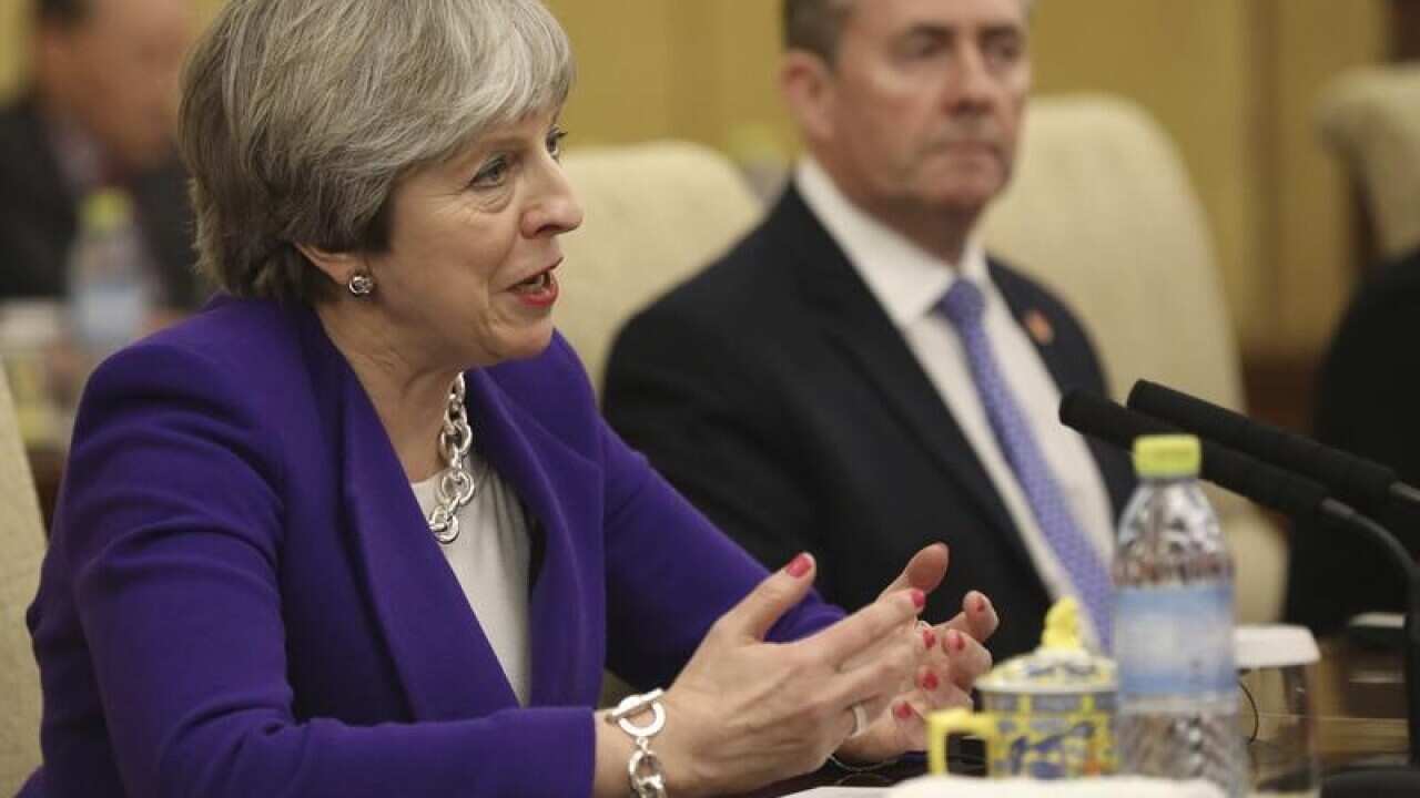 UK Prime Minister Theresa May.