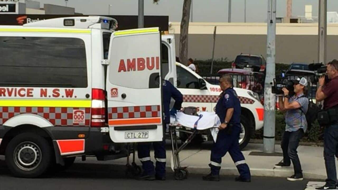 Emergency services attended a shooting at Bankstown Shopping Centre