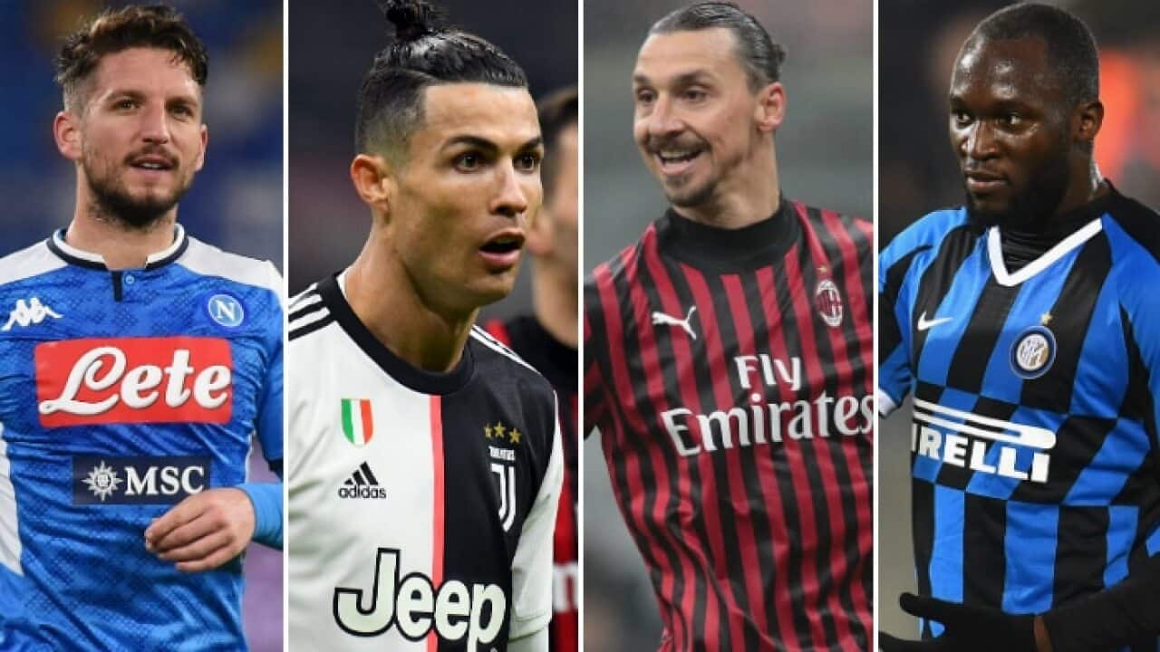 Mertens Ronaldo Ibrahimovic Lukaku