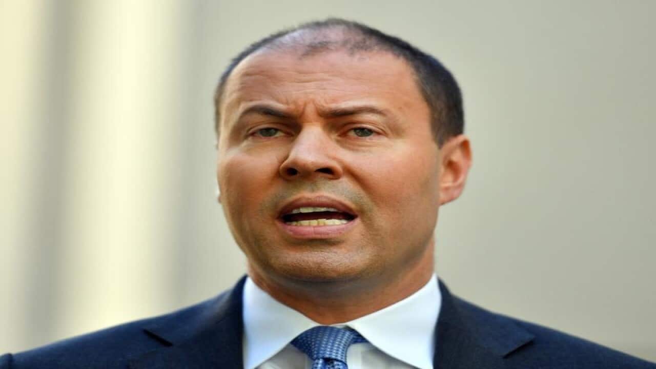 Josh Frydenberg at a press conference at Parliament House, Canberra.