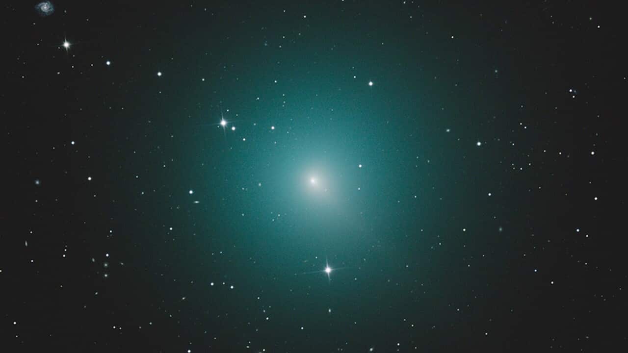 A NASA image of the Christmas Comet.