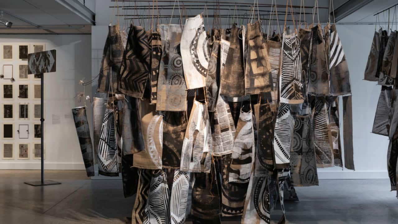 installation Holding Country by artist Lisa waup for exhibition The Veil.png