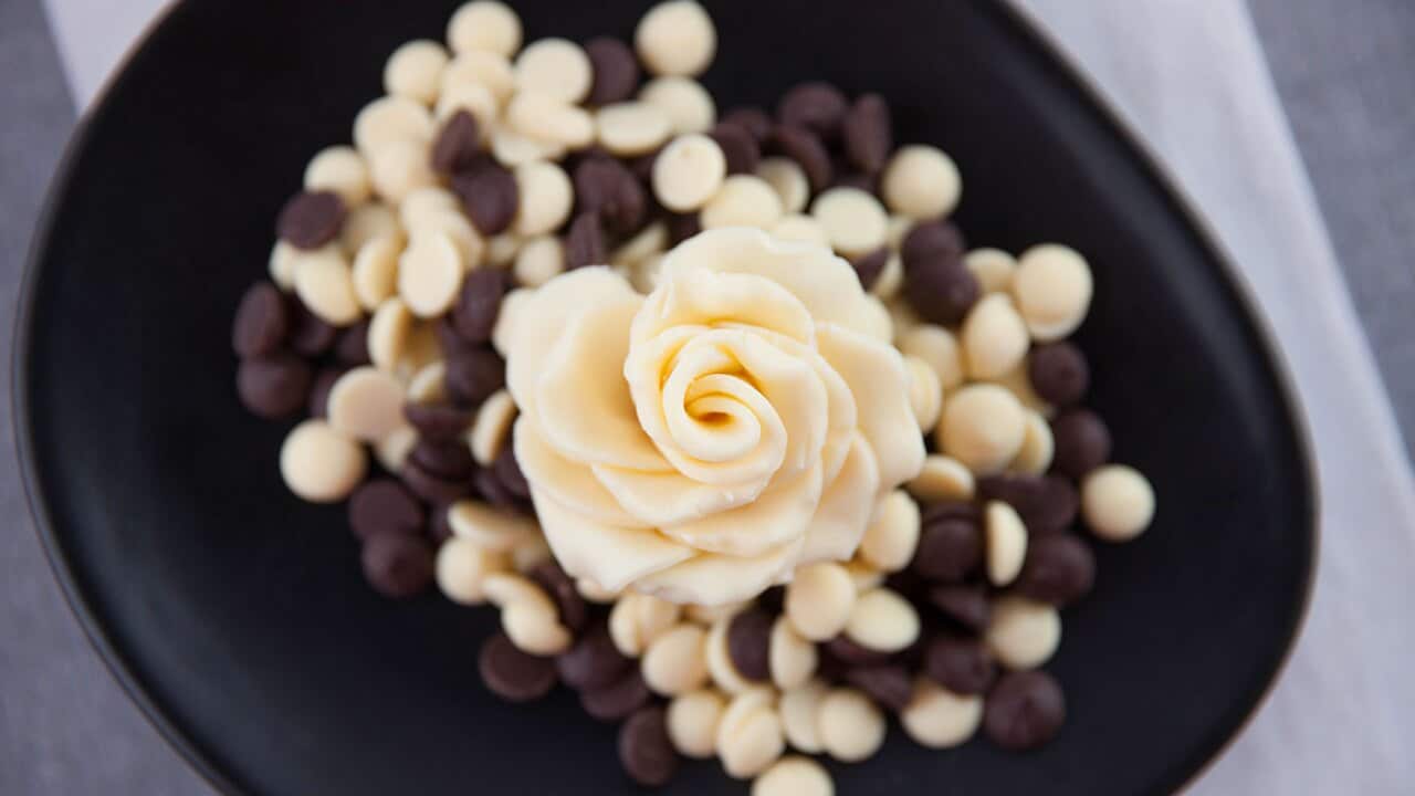 Quick chocolate rose