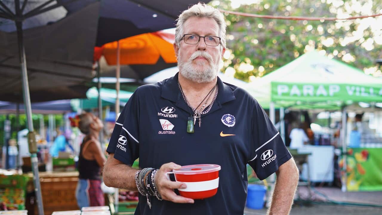 Gary Schut has lived in Darwin for 25 years and says laksa is a constant in a stereotypically transient town.