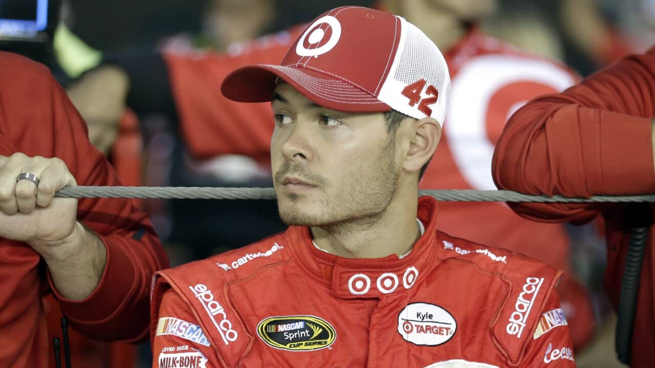 Kyle Larson has come under fire for using a racial slur during a live-stream virtual race.
