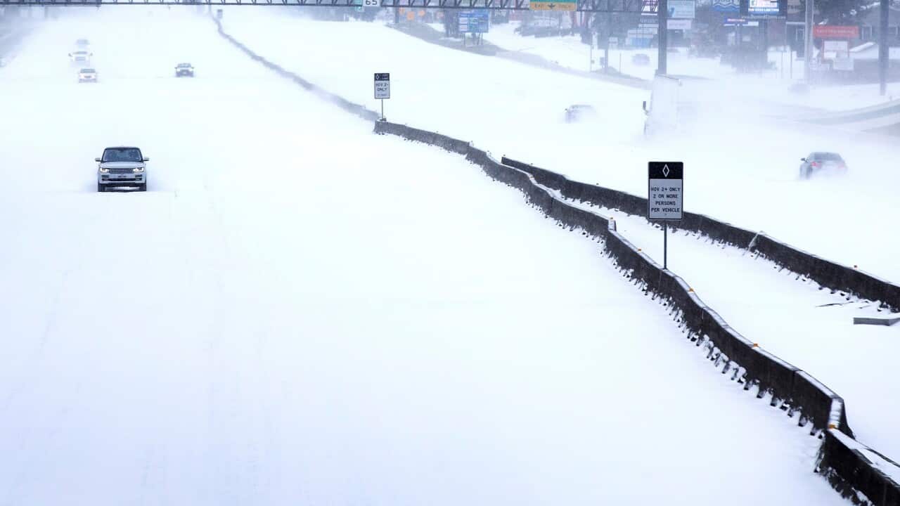 Harsh winter weather in Texas sparked a torrent of misinformation online (AAP)