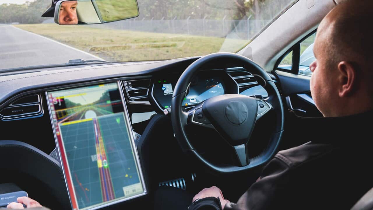 Inside a Bosch’s self-driving model. 