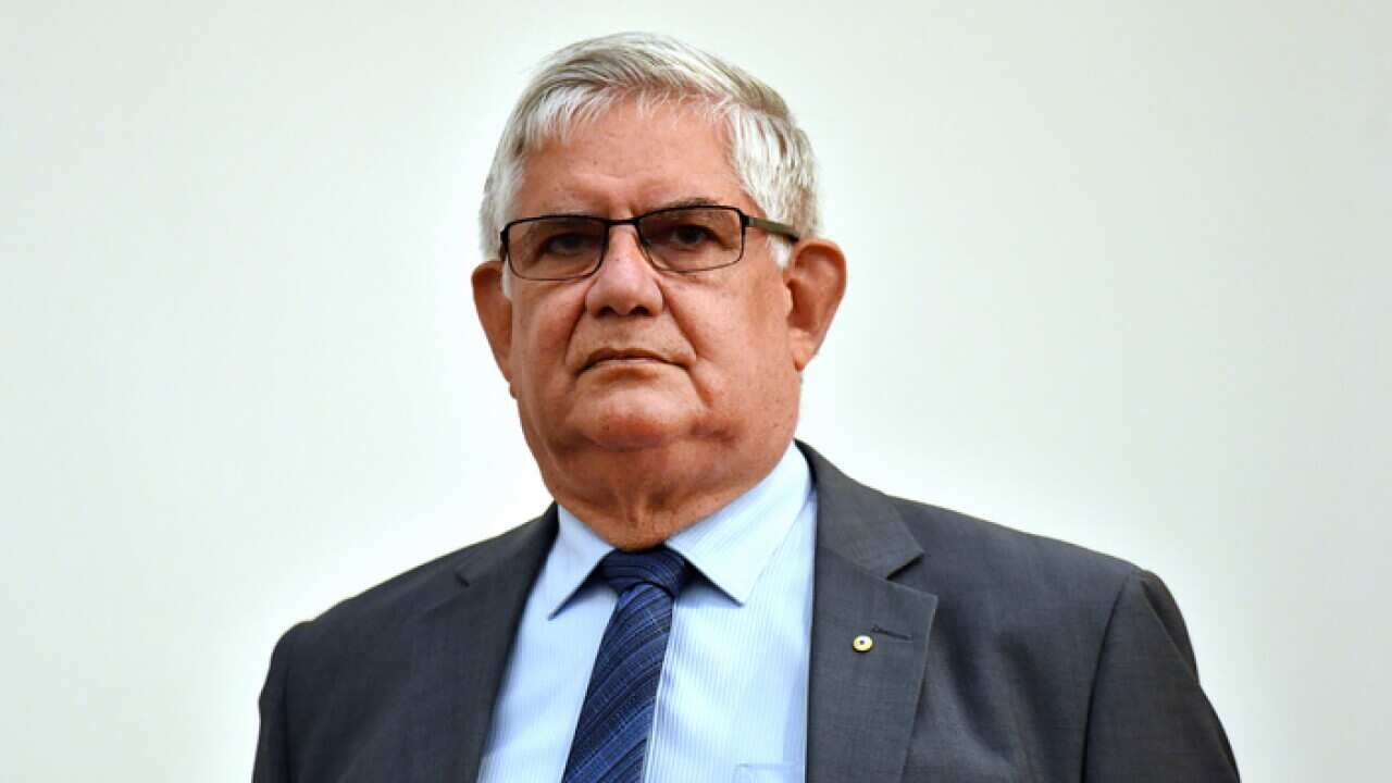 Minister for Aged Care Ken Wyatt at a retirees forum in Midland, 20 km north east of Perth, Tuesday, May 1, 2019. (AAP Image/Mick Tsikas) NO ARCHIVING