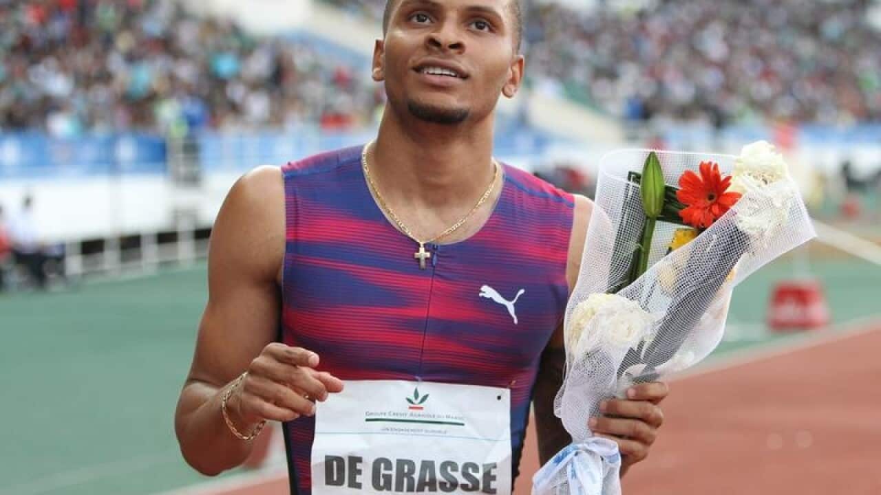 Canadian sprinter Andre De Grasse