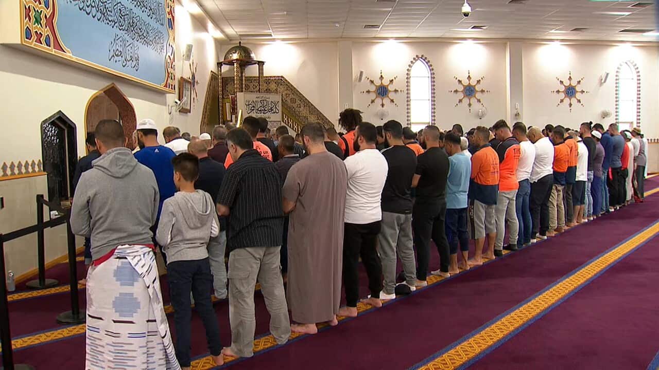 Prayers at the Lakemba mosque in western Sydney