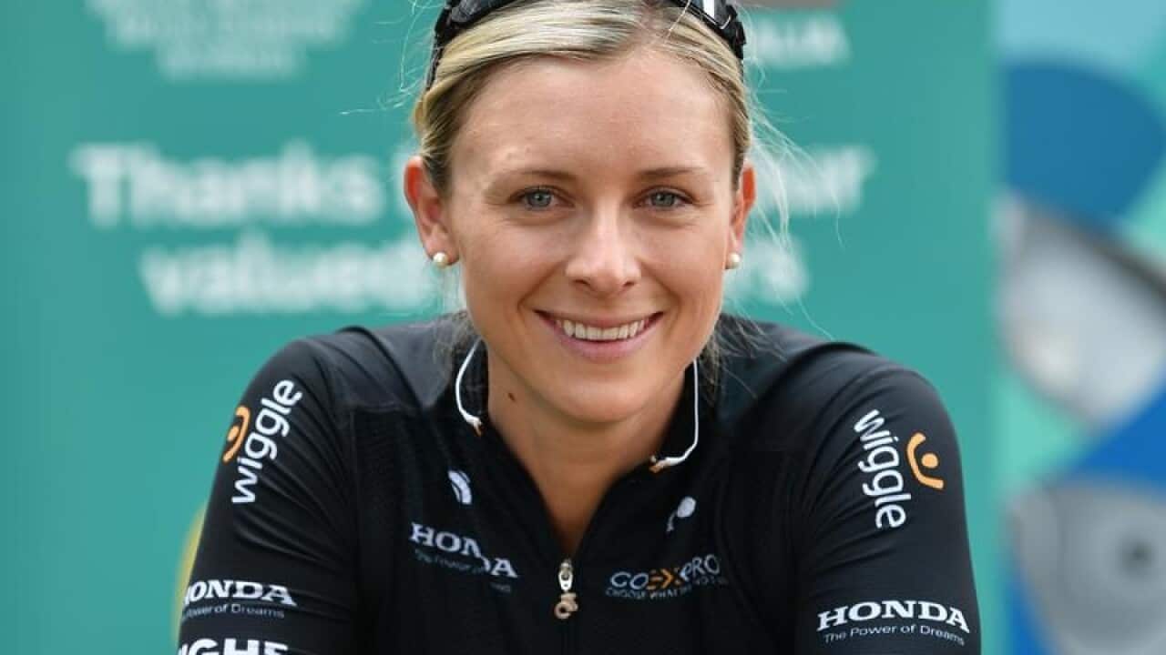 Olympic cyclist Annette Edmondson.