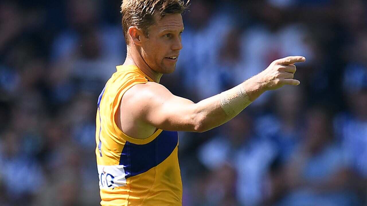 West Coast Eagles midfielder Sam Mitchell