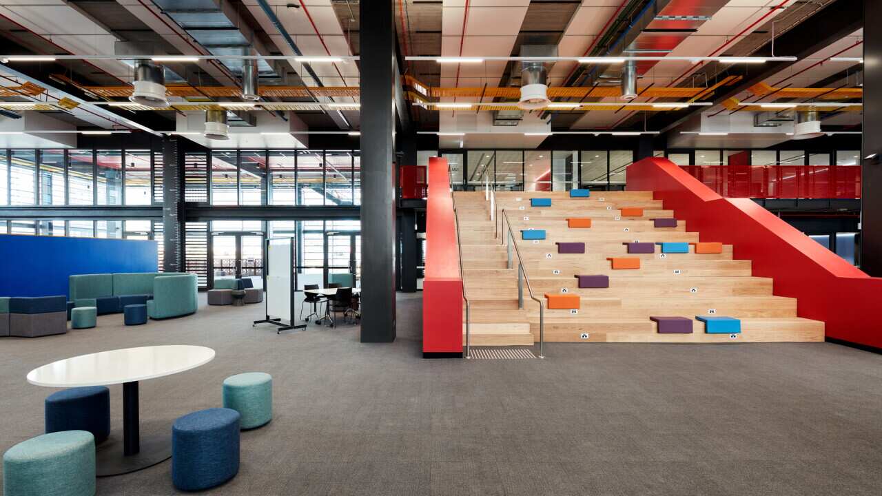 Image: Arthur Phillip High School Learning Hub – Tiered Seating