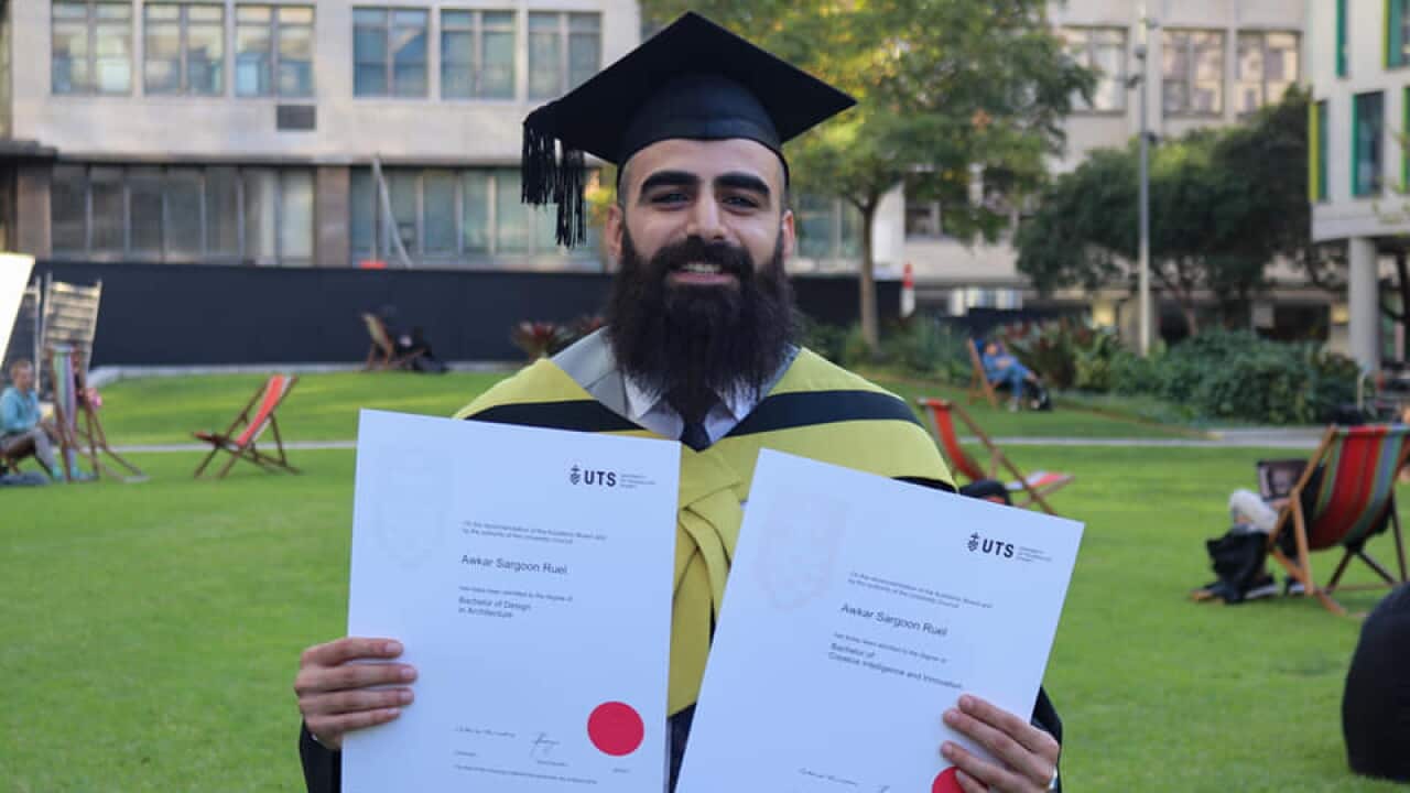 Awkar Ruel Graduates with double degree