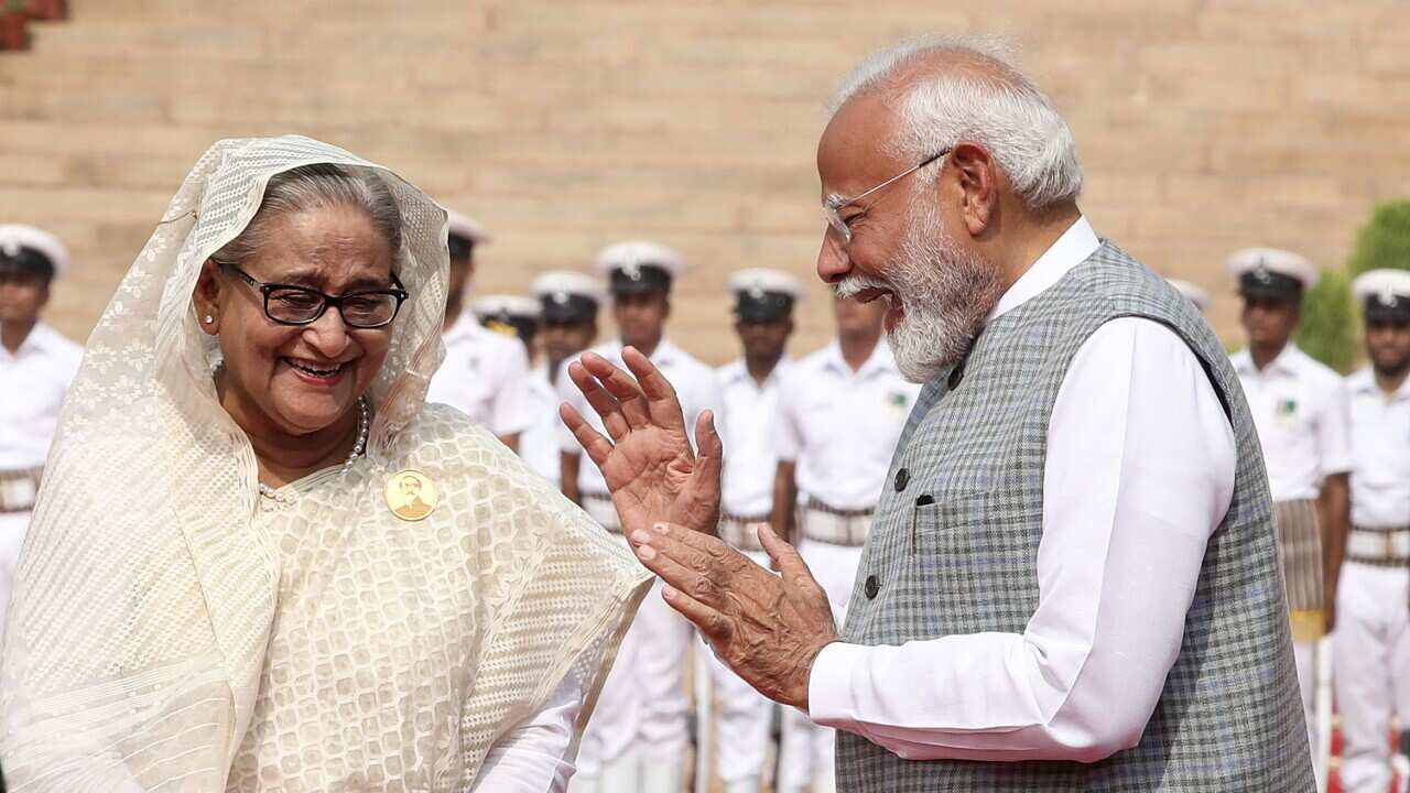 Bangladeshi Prime Minister Sheikh Hasina visits New Delhi