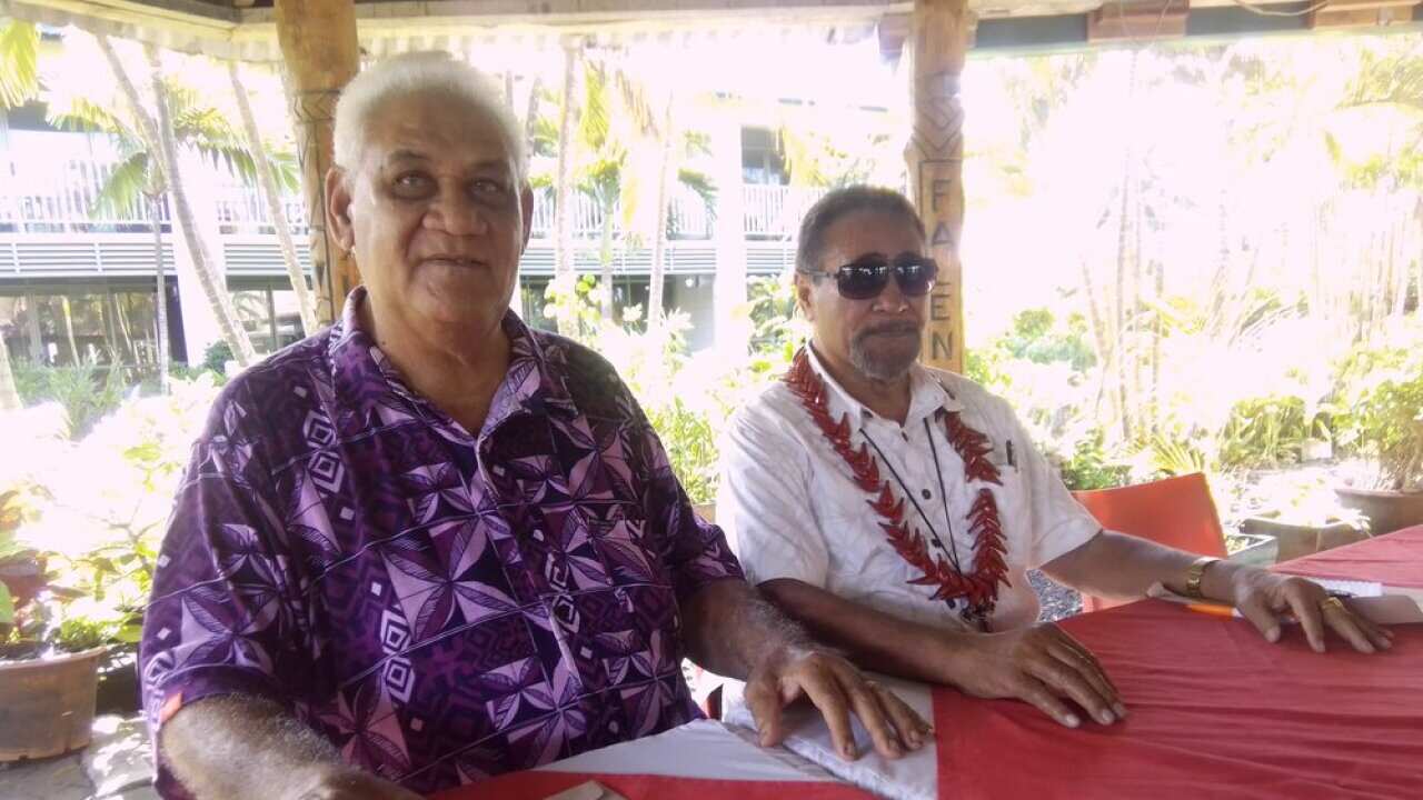 Faipule ua faamavae mai le HRPP Ale Vena ma Tuuu Anasii (photo by Eyespy Radio Tina Mata'afa Tufele Elise).jpg