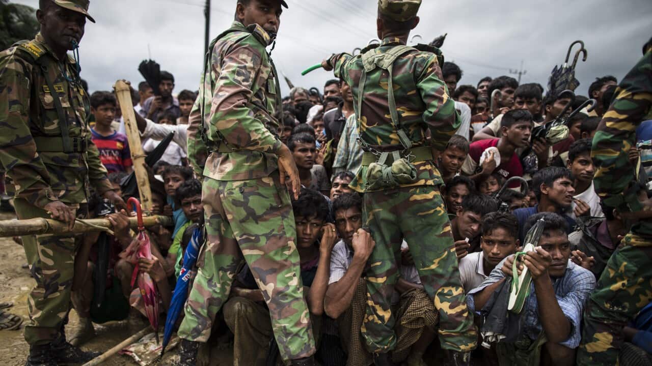 Rohingya people fled from oppression in Myanmar