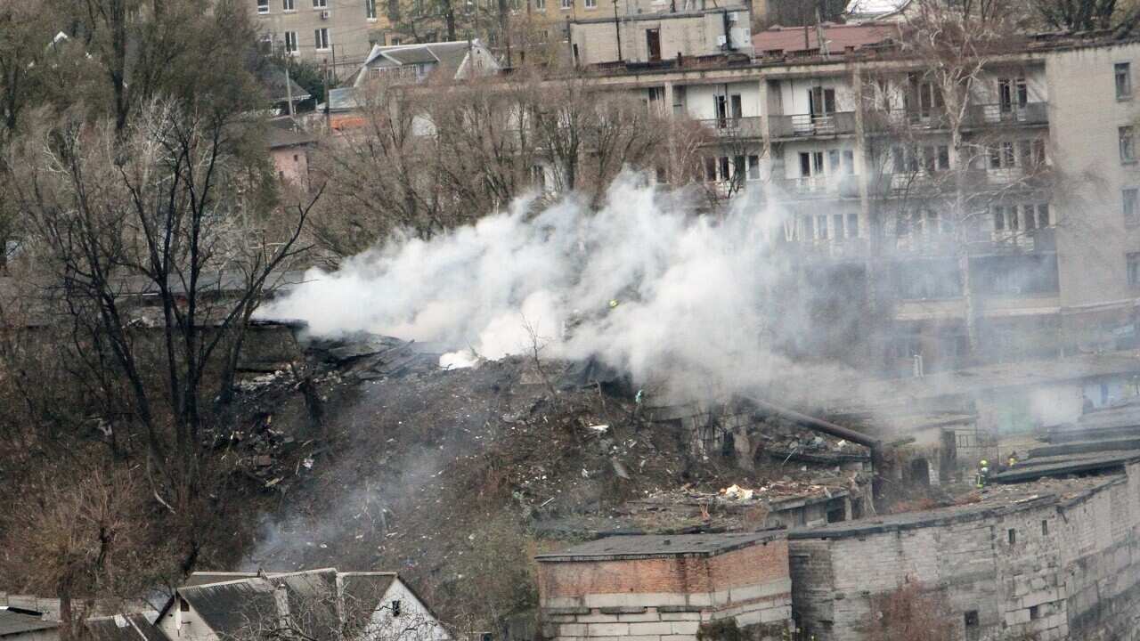 Dnipro after Russian missile attack on November 21, 2024