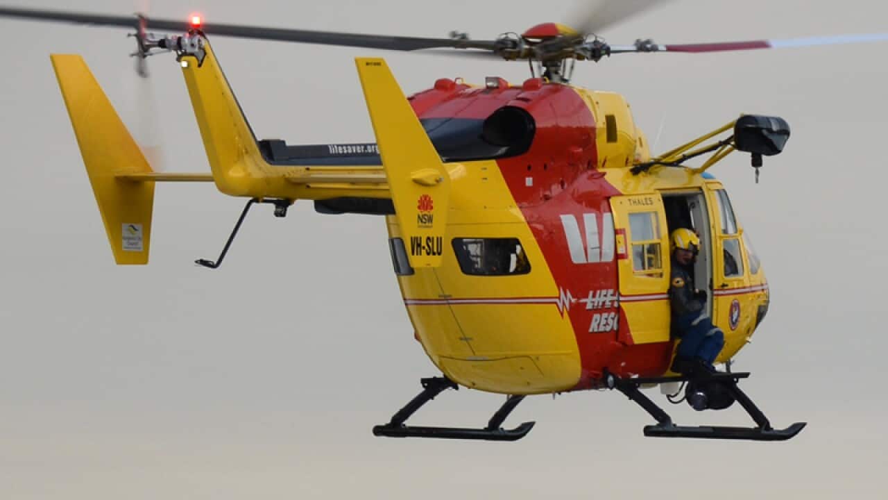 A Westpac rescue helicopter