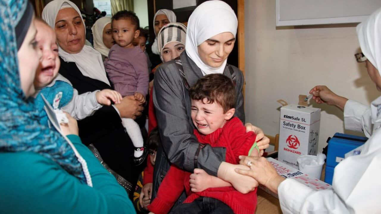 Polio vaccination in Syria