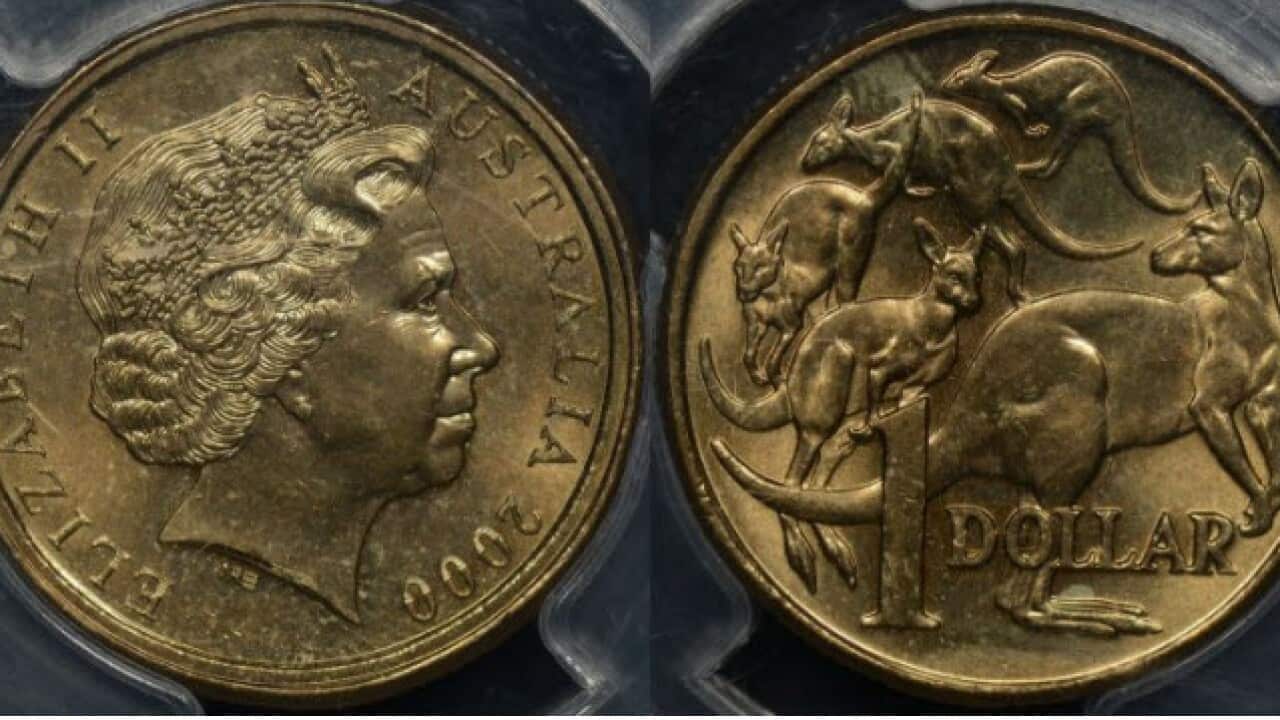 錯版1元硬幣出現雙鑲邊