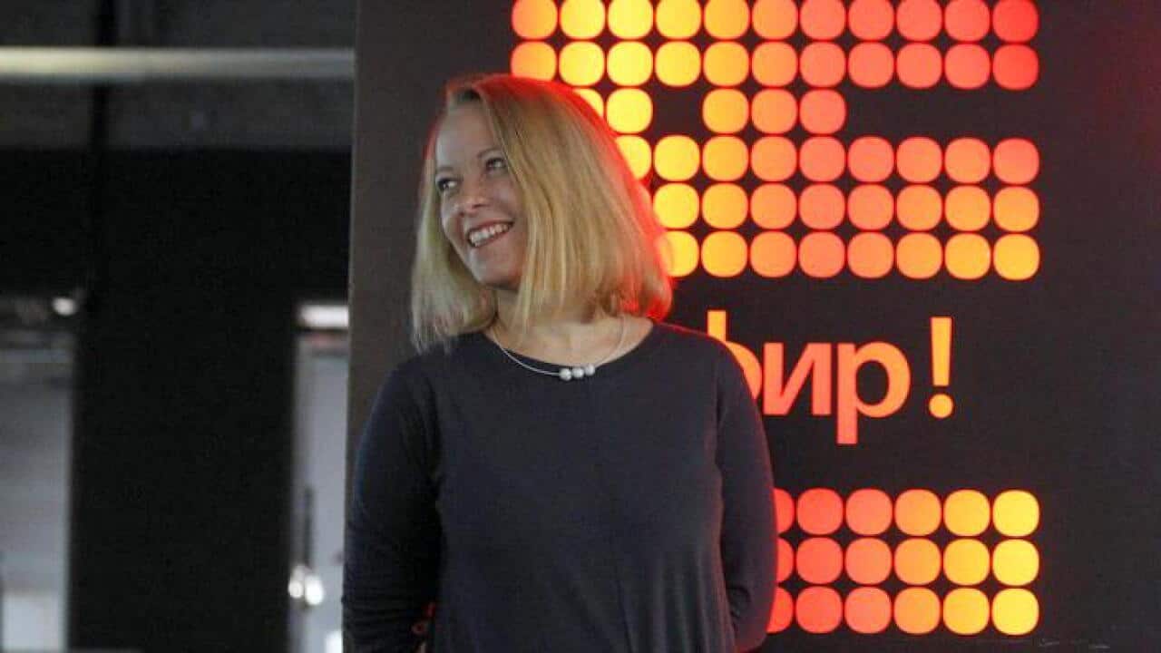Aleksandra Perepelova, the editor-in-chief of TV Rain